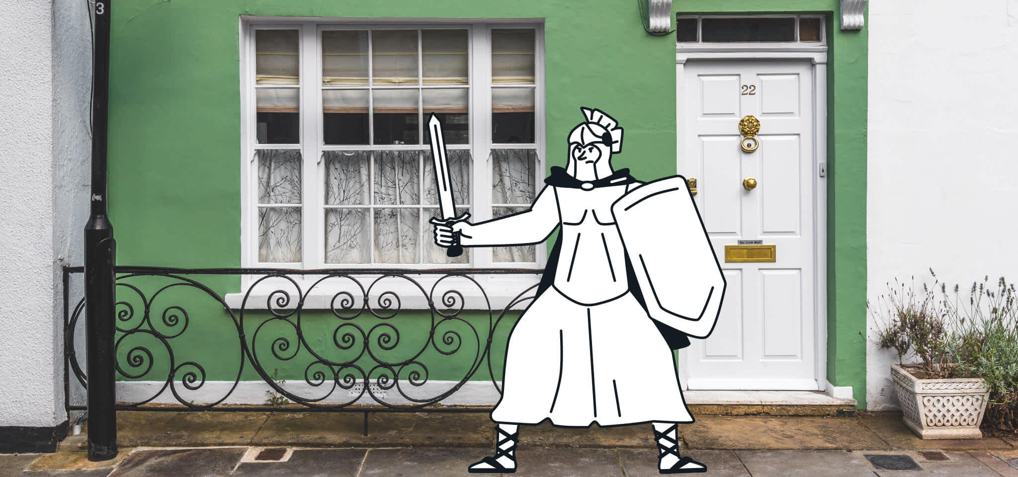 Hermes defending green house