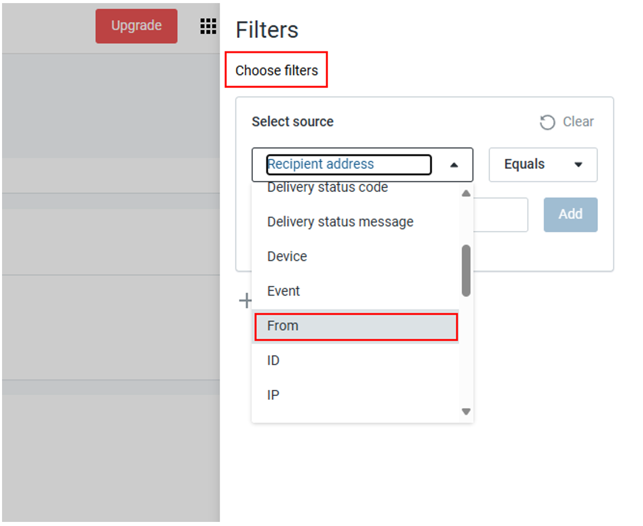 Mailgun filters