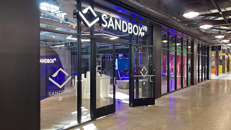Sandbox VR City Foundry storefront and entrance