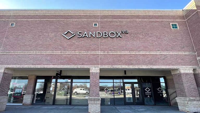 Sandbox VR Town Center Plaza storefront and entrance