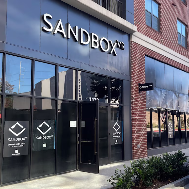 Sandbox VR The Battery storefront and entrance