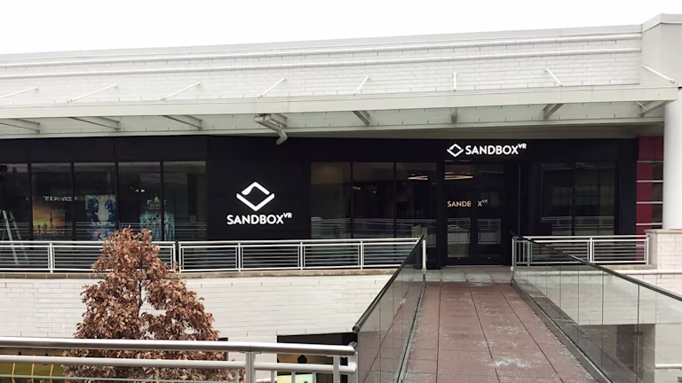 Sandbox VR Oakbrook Center storefront and entrance