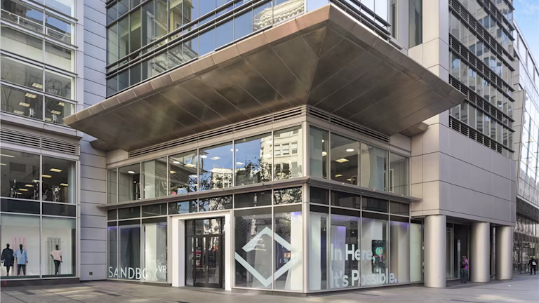 Sandbox VR San Francisco Flagship storefront and entrance