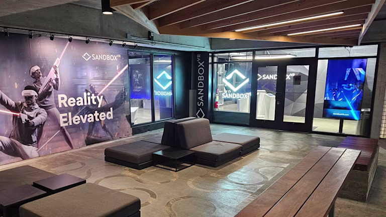 Sandbox VR The Interlock storefront and entrance