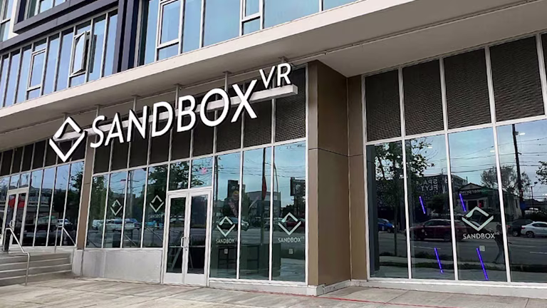 Sandbox VR Cumulus storefront and entrance