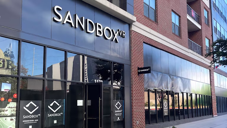 Sandbox VR The Battery storefront and entrance