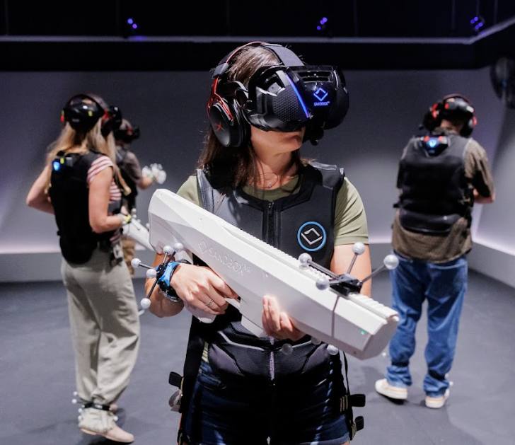 Teenagers in holodeck