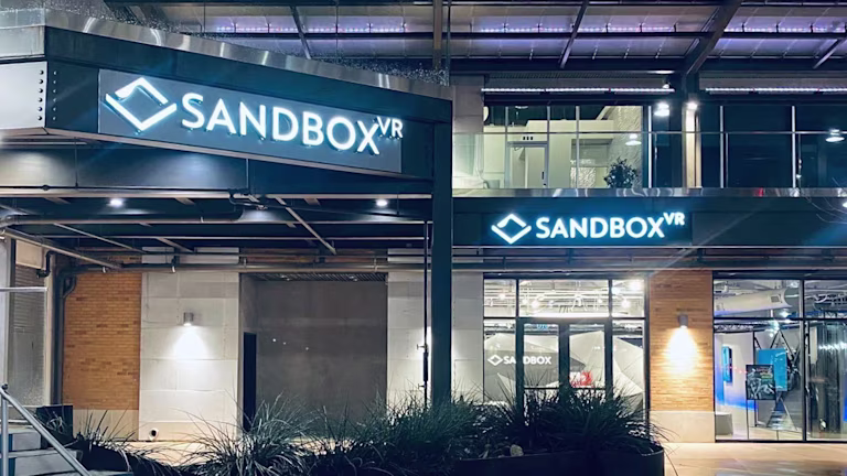 Sandbox VR Mockingbird Station storefront and entrance
