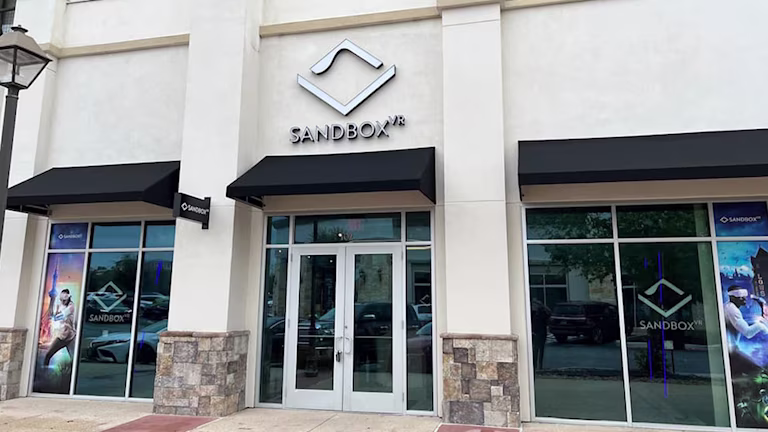 Sandbox VR The Rim storefront and entrance