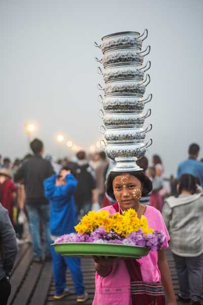 Thanaka is a traditional face print, made from a paste of ground tree bark - a longstanding heritage in Myanmar.