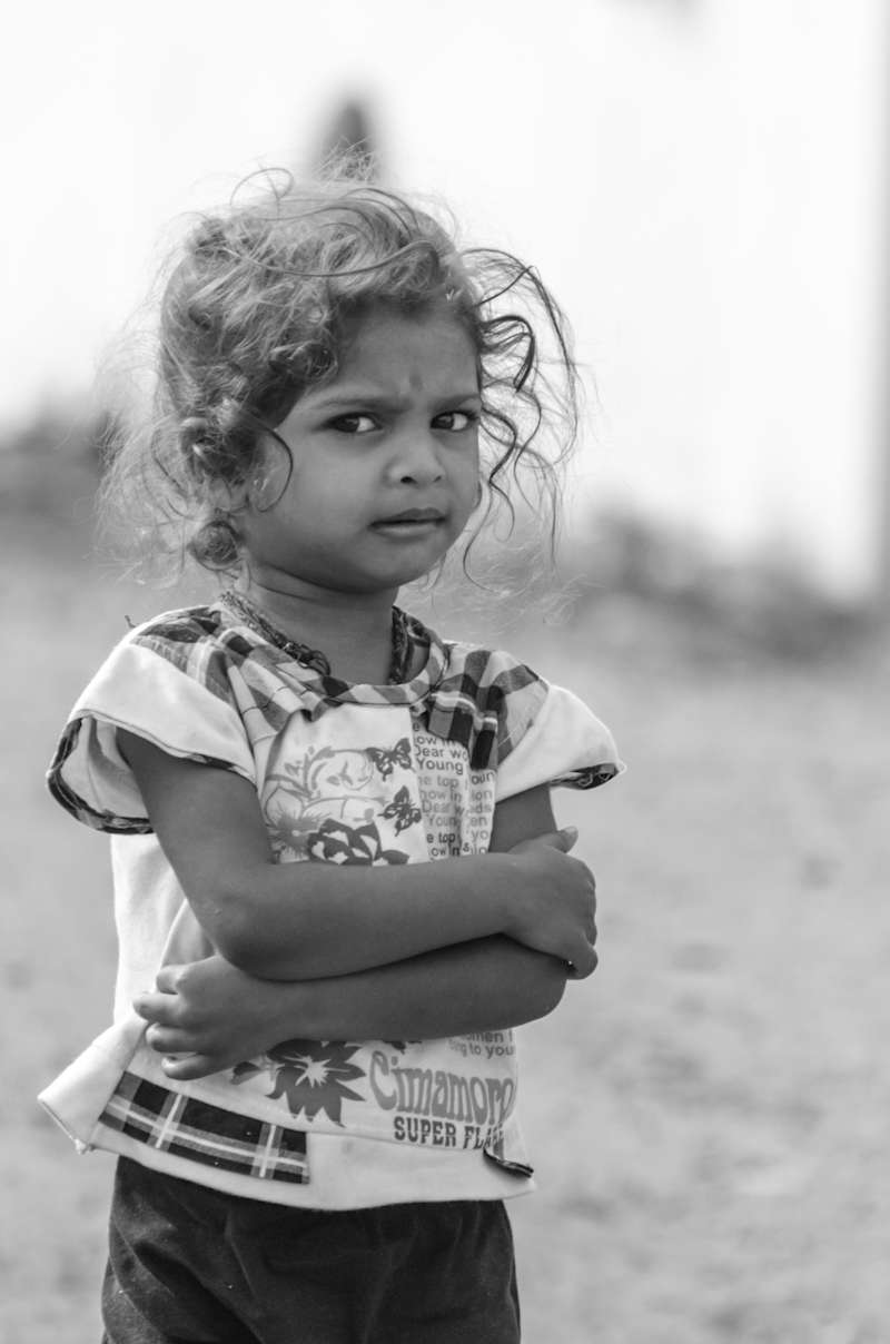 A kid on street with an attitude ;) and photogenic