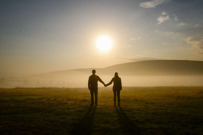 A night at the dark sky park in Charka Gorzystwo, bordering Poland and Czech Republic. Putting my signature, people in landscape style.