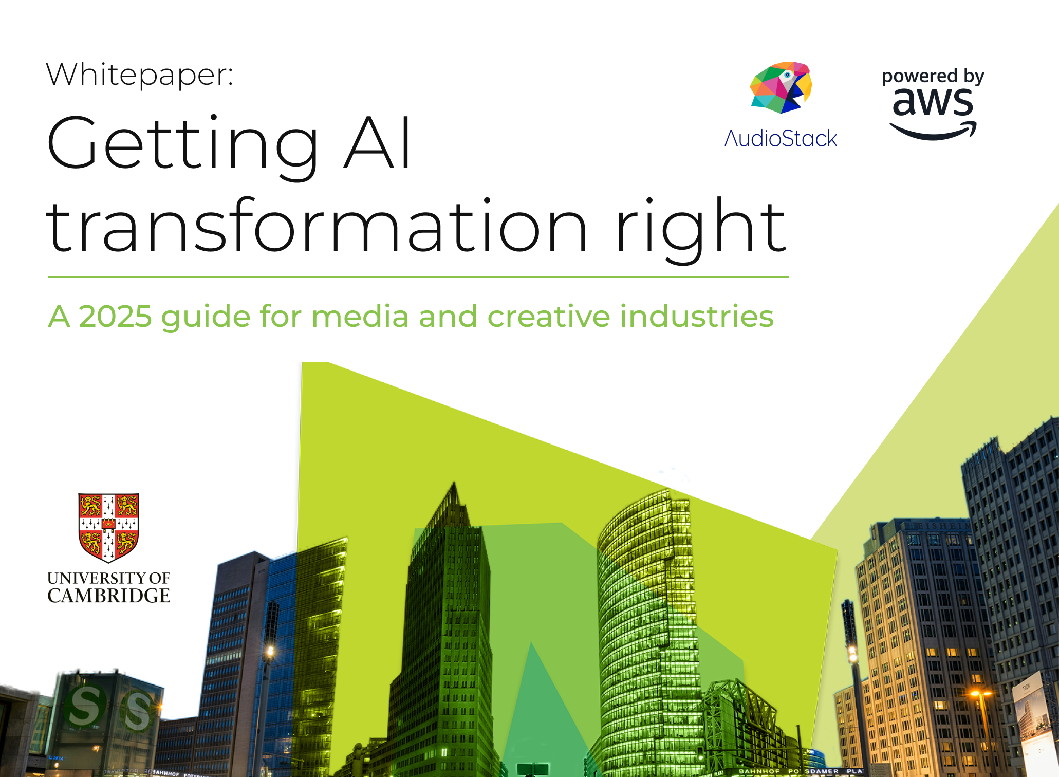 AI continues to have an enormous impact on the media and creative industries, but it’s not without its challenges. For those wanting to harness the opportunities it brings we recently developed a guide in partnership with the University of Cambridge and AWS to identify the key considerations for getting AI transformation right.