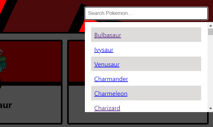 Pokemon search