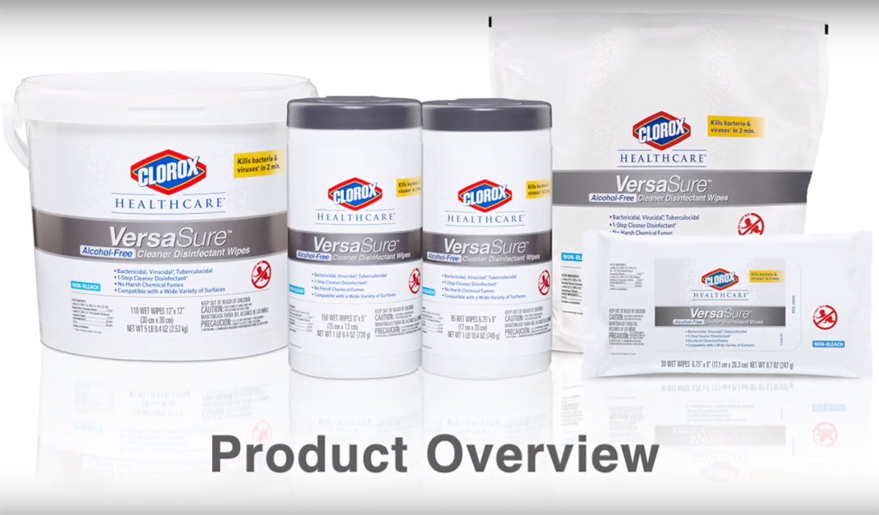Clorox Healthcare VersaSure Wipes – Product Overview | CloroxPro