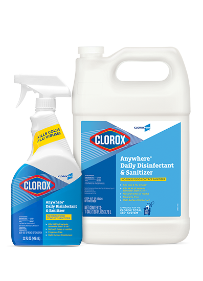 CloroxPro Anywhere Daily Disinfectant and Sanitizer, deals 64 Fluid Ounces (Pack of 6)