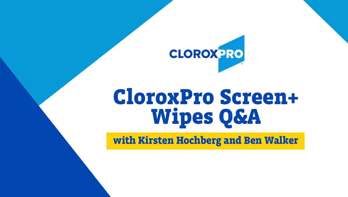 Clorox Screen+ Sanitizing Wipes Q&A video cover