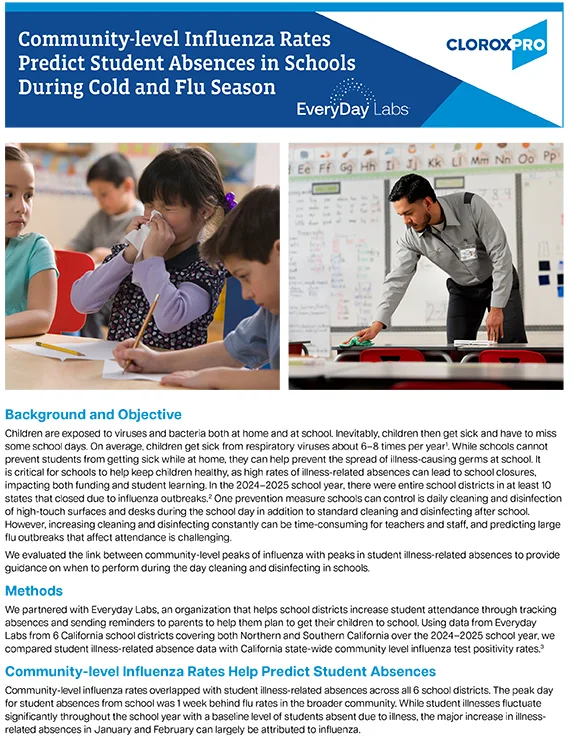 Cover of the guide to Predicting Student Absence in Schools During Cold and Flu Season