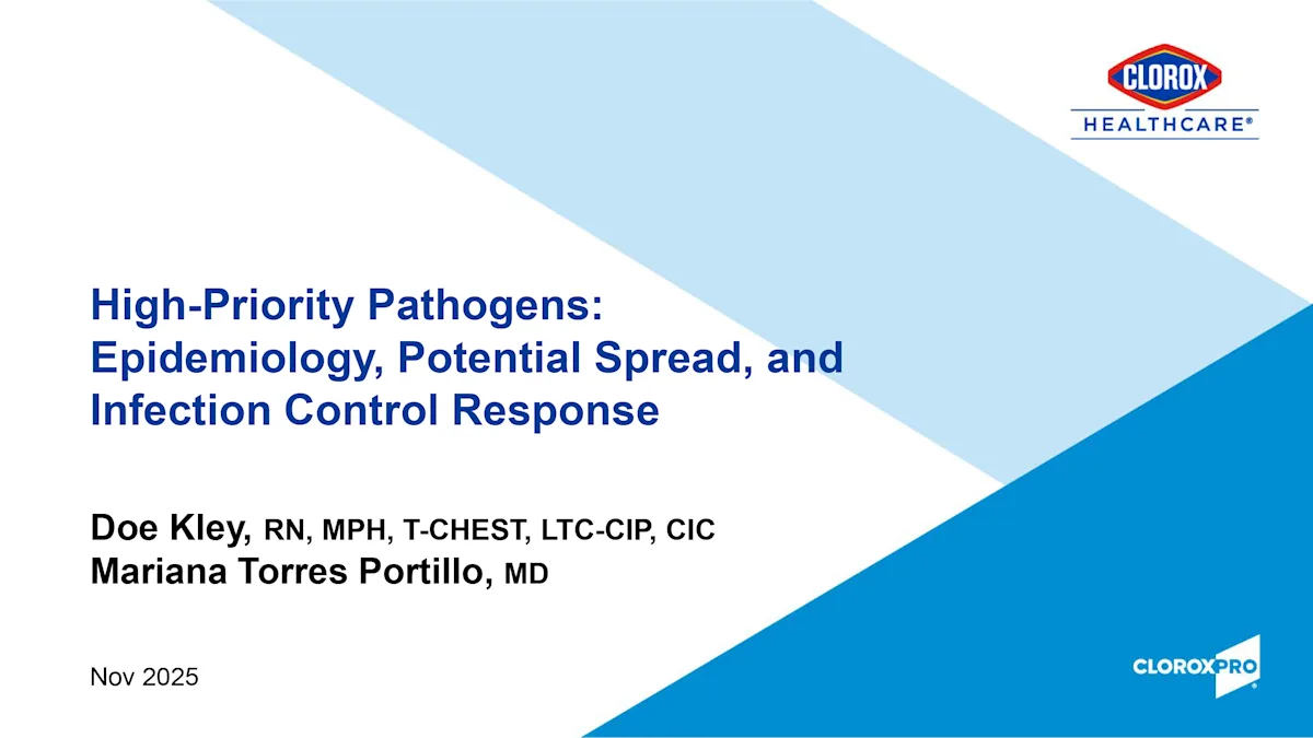 Cover for the High-Priority Pathogens: Epidemiology, Potential Spread and Infection Control Reponse slideshow