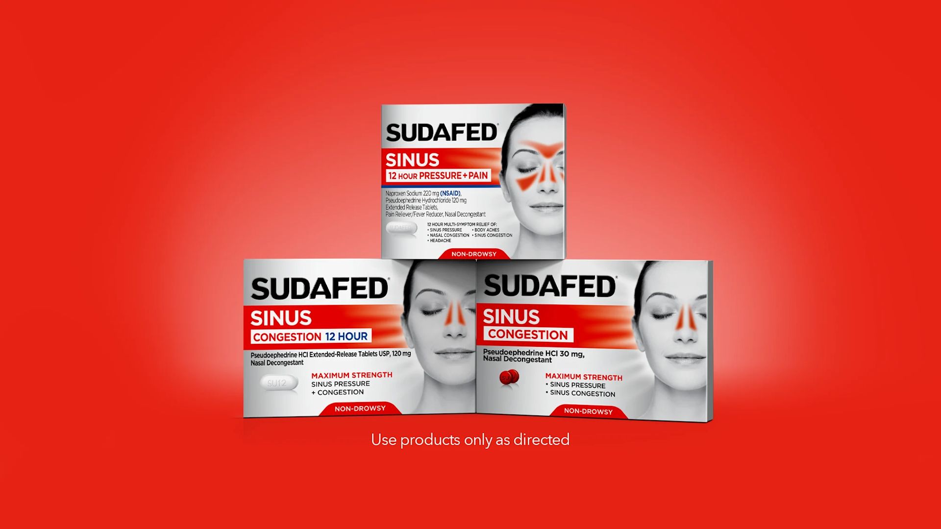 Sudafed Tablets & Caplets Products