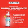 Sudafed® Non-Medicated Saline Nasal Mist flushes out mucus, allergens, and irritants