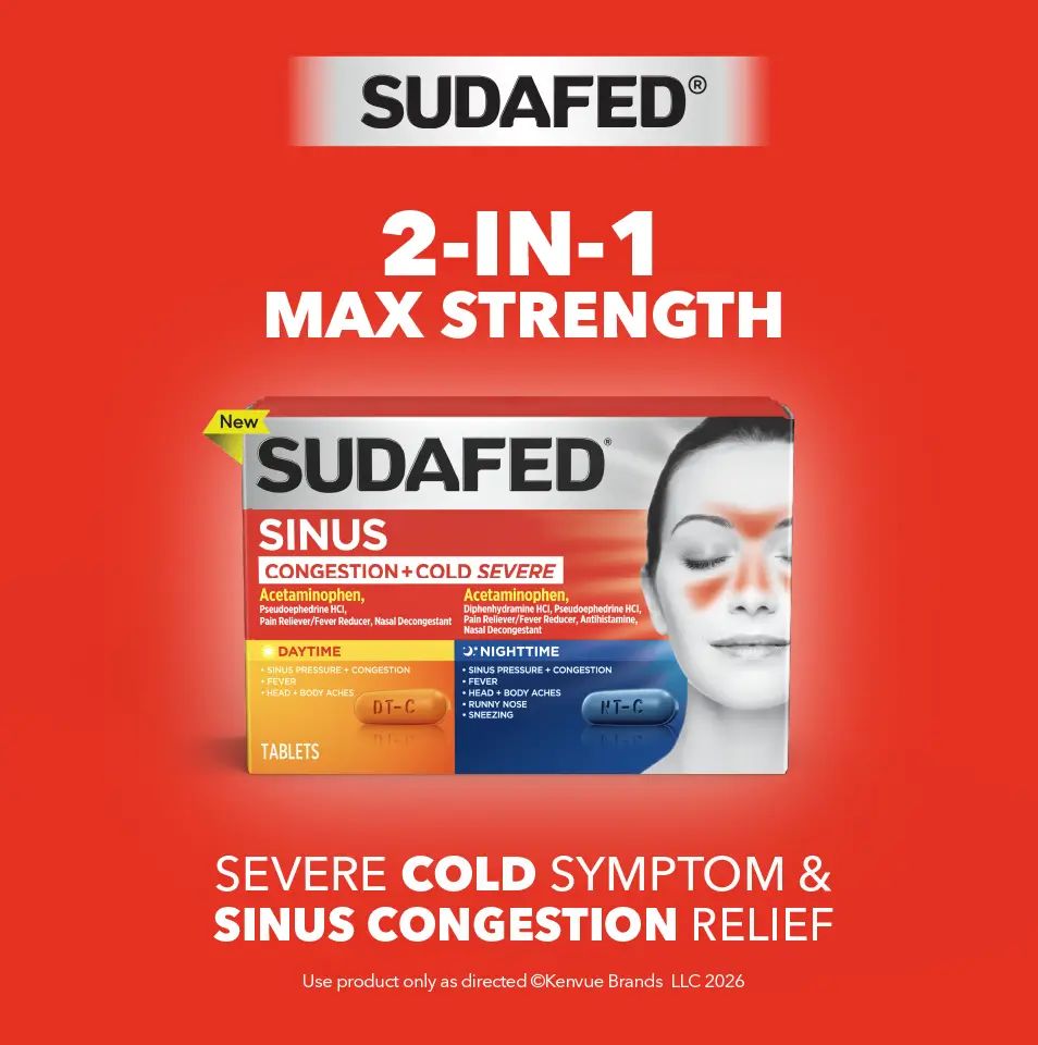 SUDAFED® 2-IN-1 MAX STRENGTH
