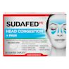 SUDAFED PE® Head Congestion + Pain Relief Decongestant Caplets package front