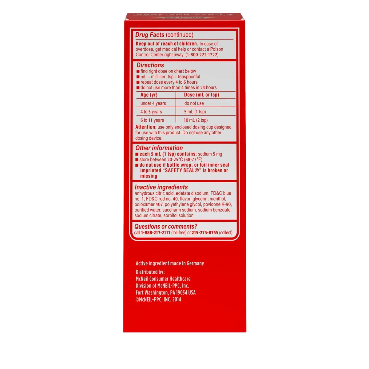 Children’s SUDAFED® Nasal Decongestant, Grape Liquid, drug facts continued