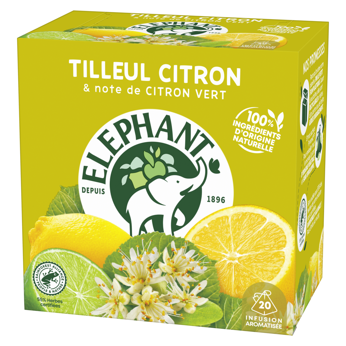 ELEPHANT Tisanes Parfumées Coffret de 5 x 10 sachets - 94 g