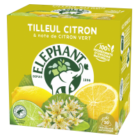 NOUVEAU Eléphant ® Infusion Tilleul Citron & note de Citron Vert