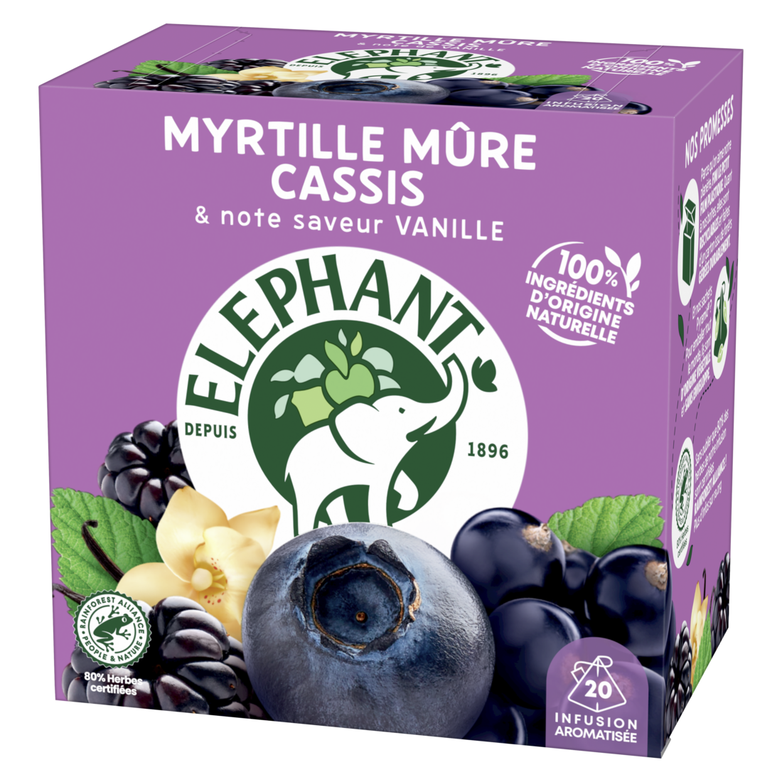 NOUVEAU Eléphant ® infusion Myrtille Mûre Cassis_img