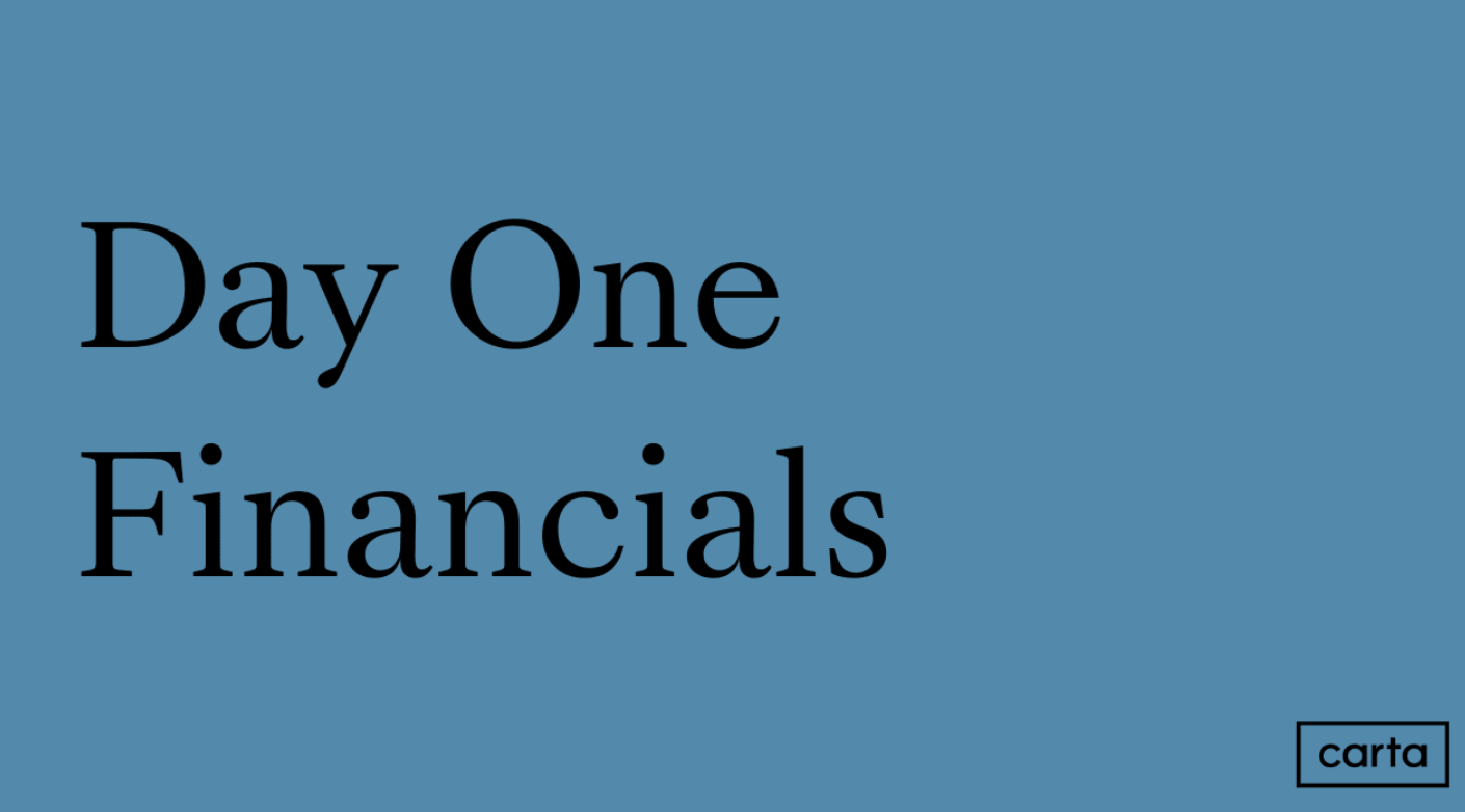 FA Certification Program - Day One Financials