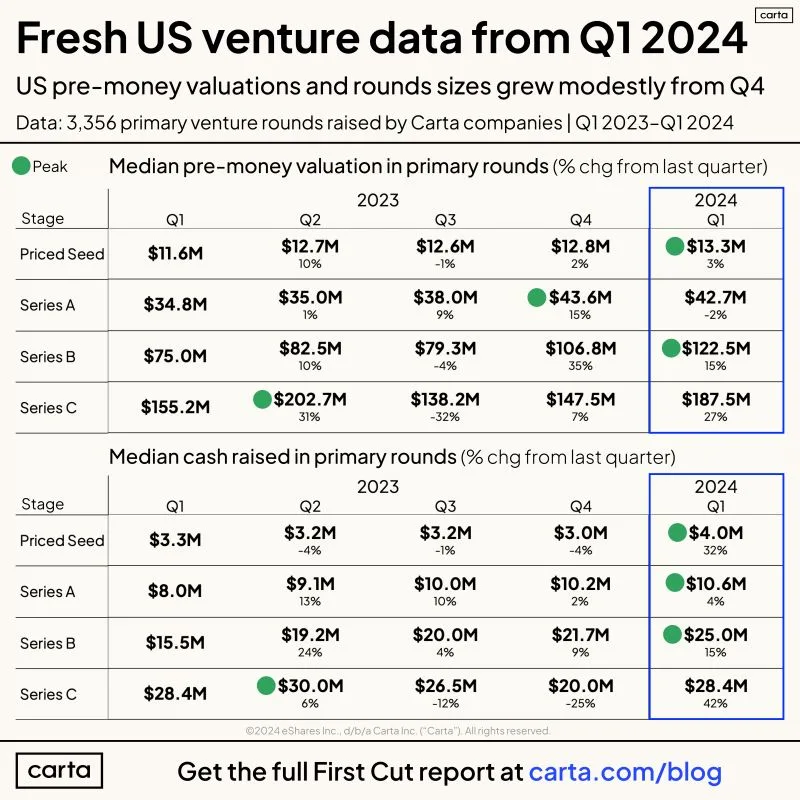 Rapid Release Fresh Q1 2024 Startup Data Primary Rounds Only