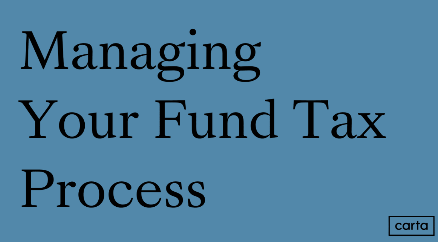 Fund Tax Process
