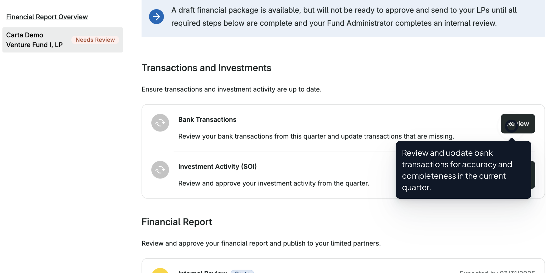 Tour Asset | PE Fund Management | Manage Financial Reporting