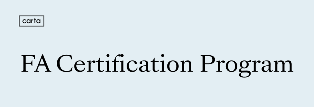 FA-Certification-Program