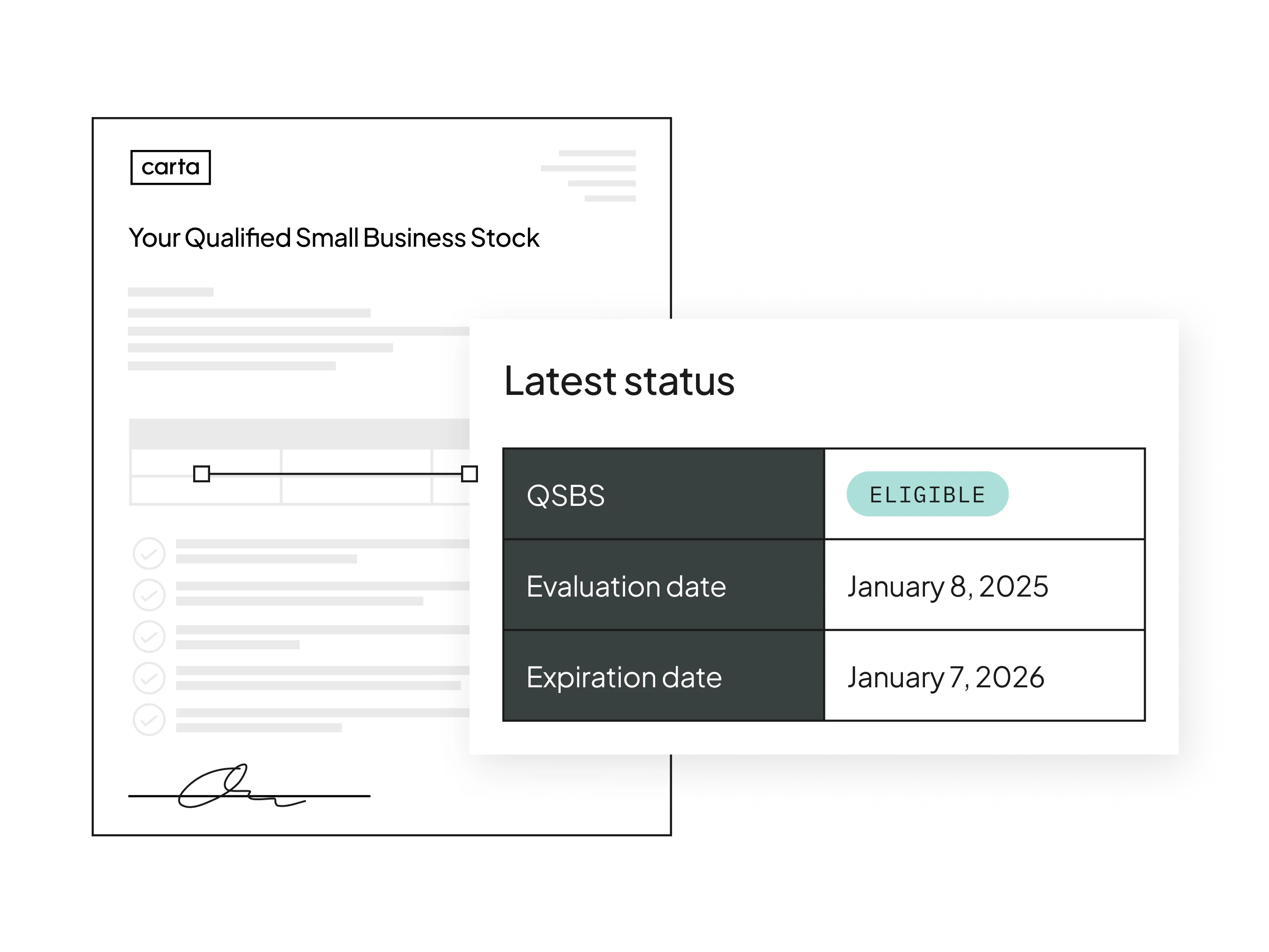 Media asset | Integrations - Dynasty | "QSBS attestation, built in"