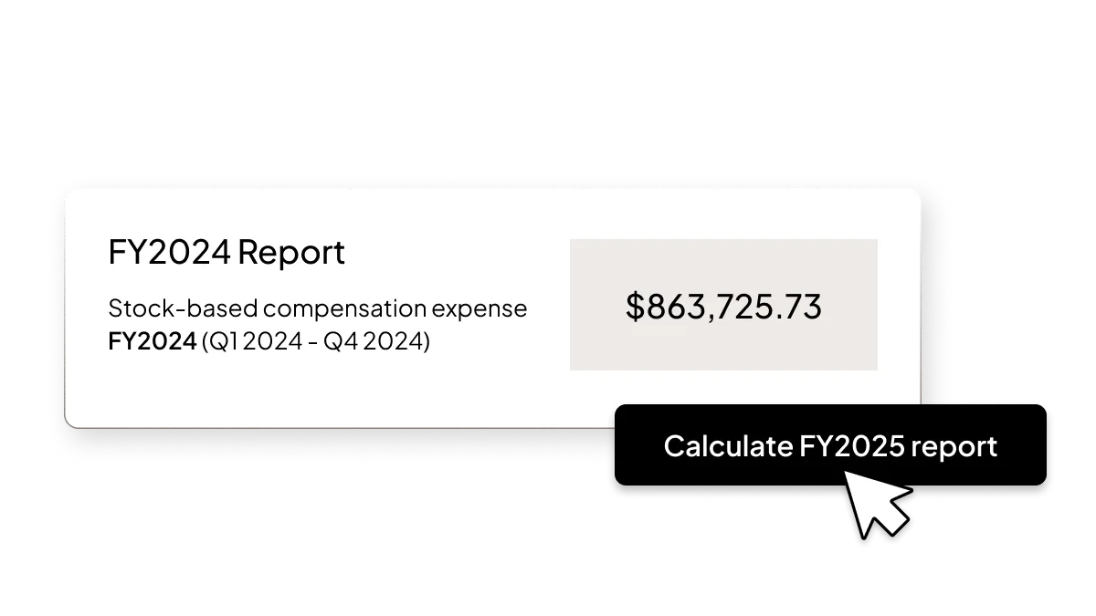Cap Table UI | Feature | Product Page | "Financial reporting"