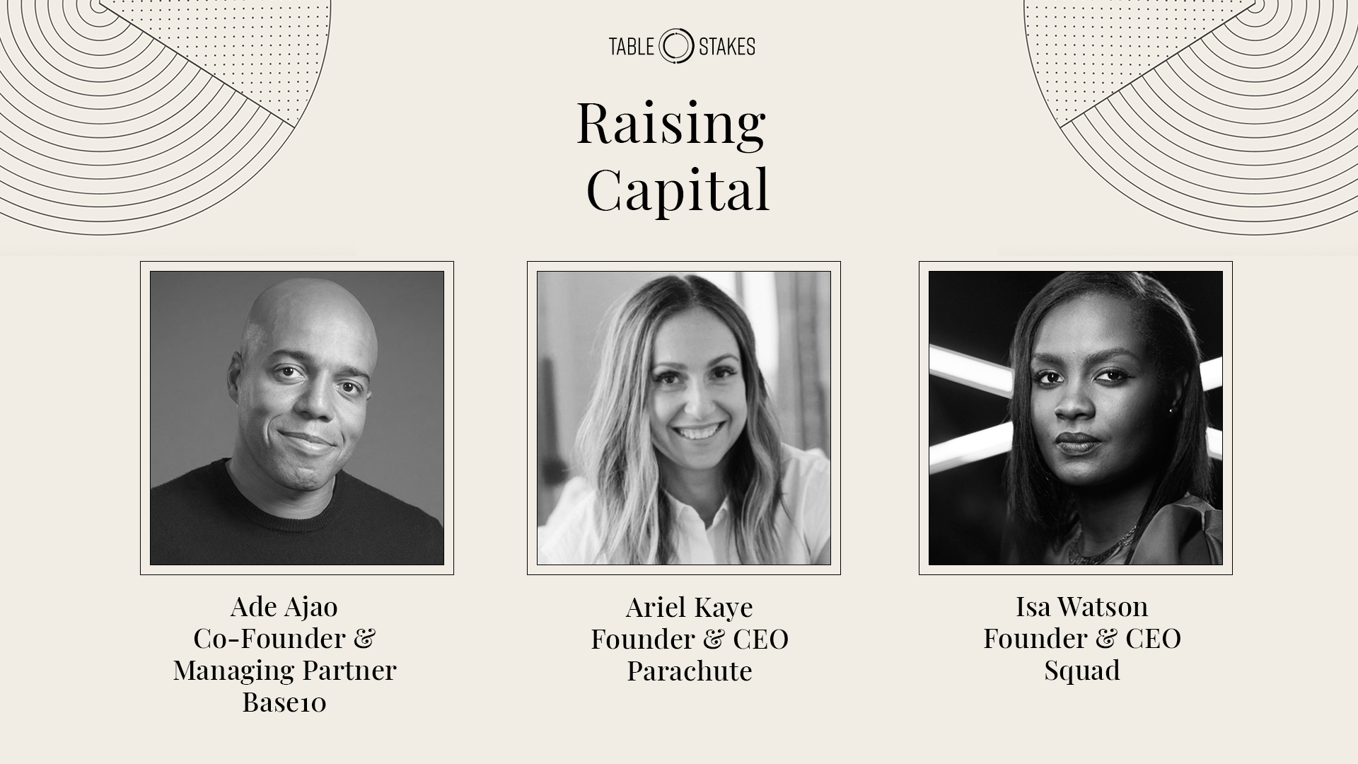 Raising capital: A conversation from Table Stakes 2020