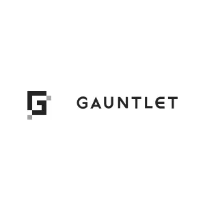 Gauntlet logo - bw