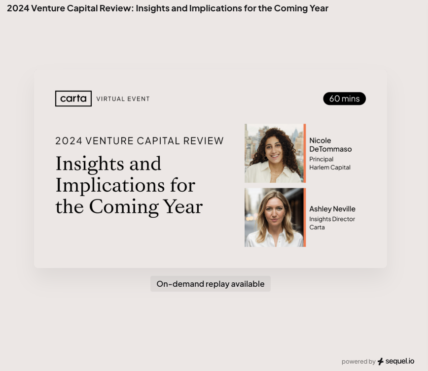 2024 Venture Capital Review: Insights and Implications for the Coming Year