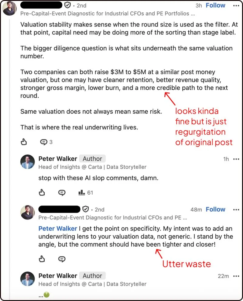 LinkedIn: AI-Generated LinkedIn Comments Are Ruining the Platform