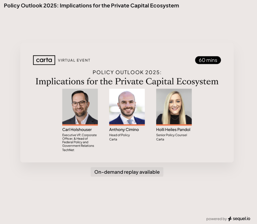 Policy Outlook 2025: Implications for the Private Capital Ecosystem