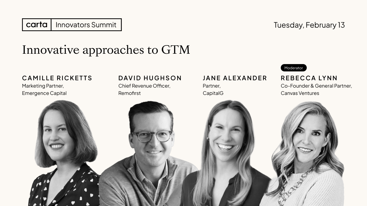 Session: Innovative approaches to GTM