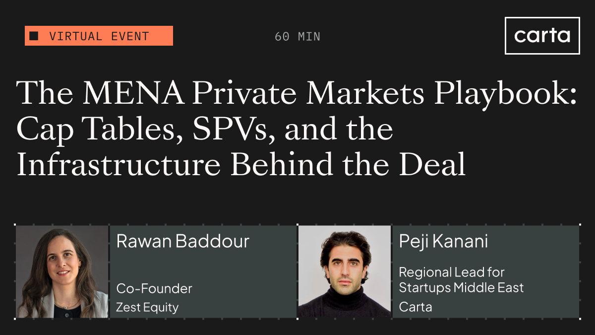 The MENA Private Markets Playbook: Cap Tables, SPVs, and the Infrastructure Behind the Deal