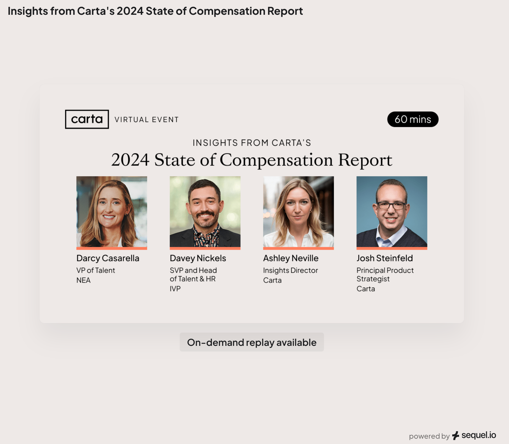 Insights from Carta's 2024 State of Compensation Report