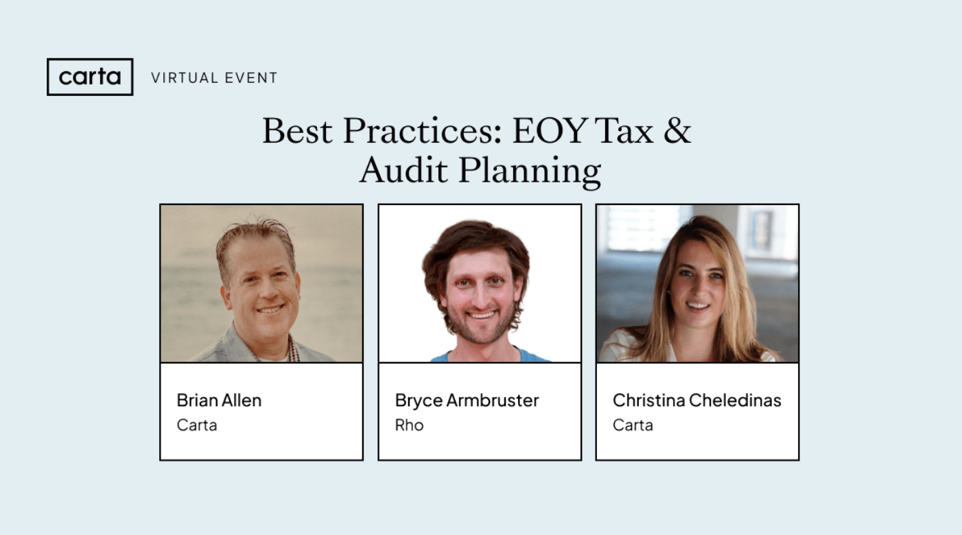 Best Practices: EOY Tax & Audit Planning