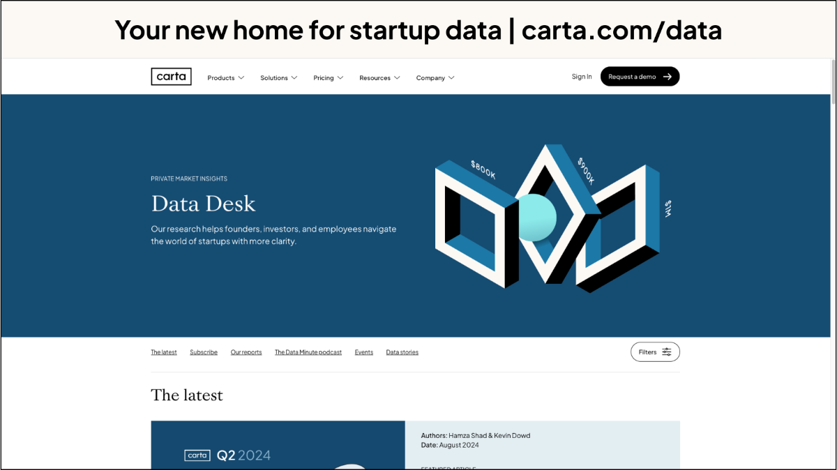 A new home for startup data
