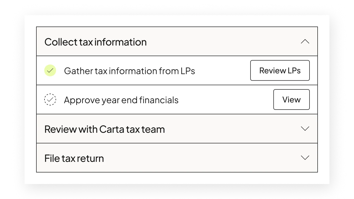 Fund Ops UI | Feature | Product Page |  "Fund Tax" | Global