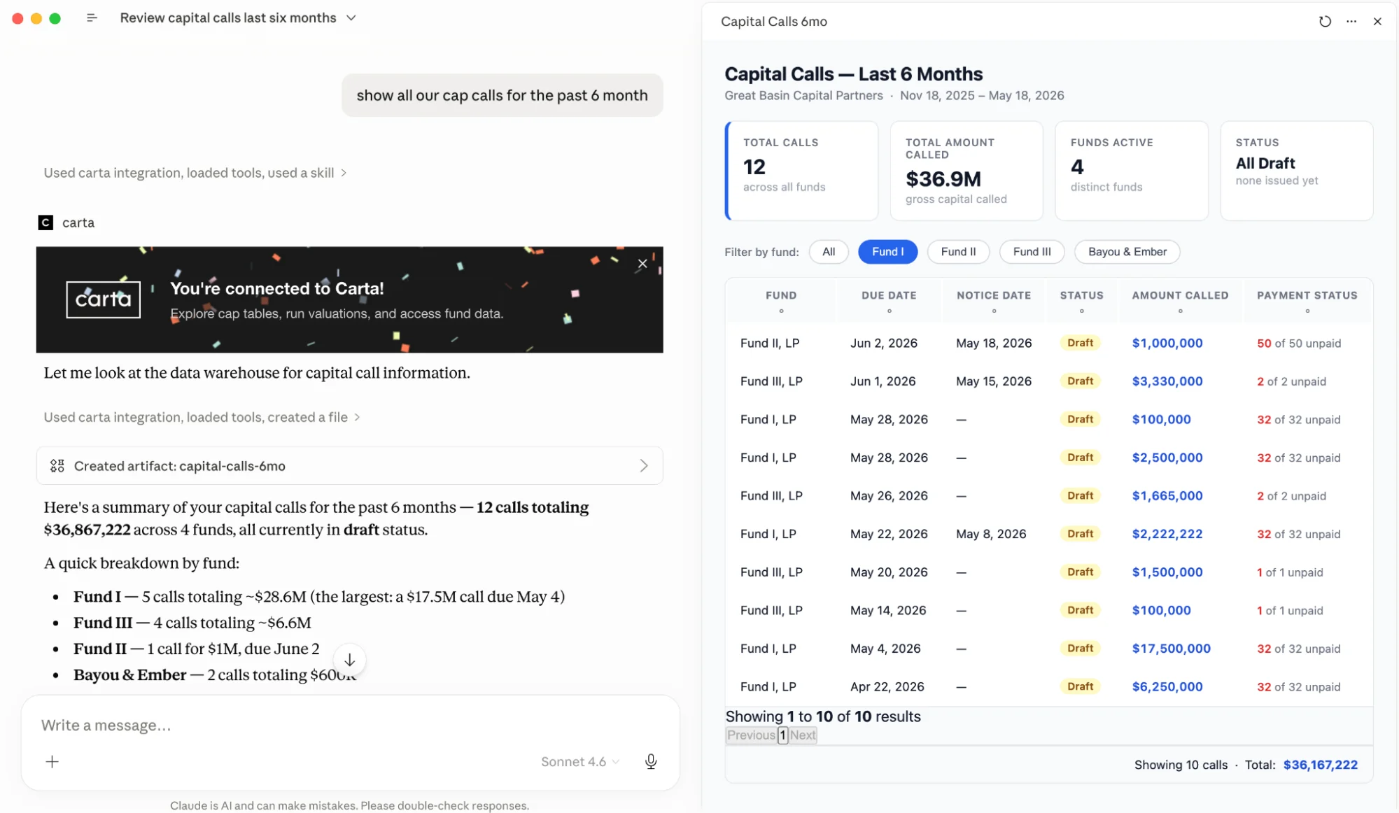 Capital activity tables are now surfaced in the Data Warehouse and queryable through the Investors Plugin